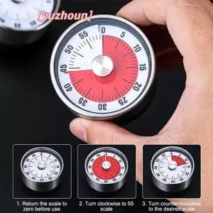Hẹn giờ nhà bếp Nhắc nhở thời gian 60 phút Nam châm Hình tròn Dụng cụ nhà bếp Đếm ngược Nhắc nhở báo thức Hẹn giờ nấu ăn cơ khí