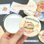 【Roshy】gương hoạt hình một mặt gương tròn nhỏ cầm tay Gương hình chuột lang nước dễ thương