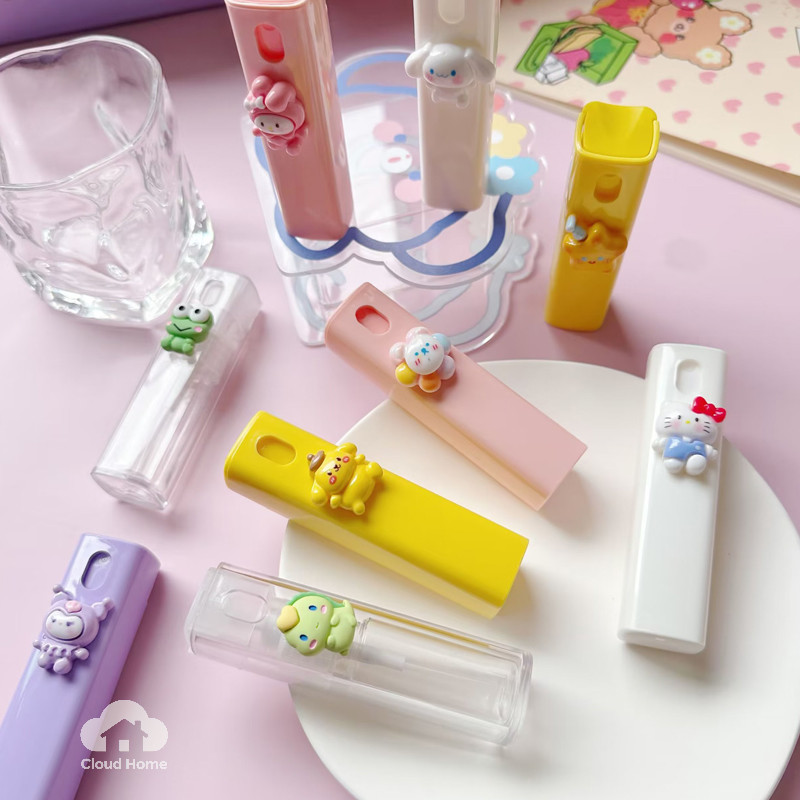 🌤️COD🌤️CHAI XỊT NƯỚC HOA MINI 10ml/ CHAI XỊT PHUN SƯƠNG HÌNH CHỮ NHẬT CHARM SANRIO