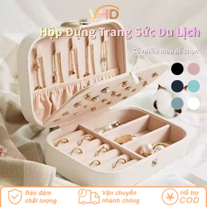 Hộp Đựng Trang Sức Du Lịch Bọc Da Sang Trọng – Có Ngăn Tiện Lợi, Lót Nhung Mềm, Quà Tặng Ý Nghĩa Cho Nữ