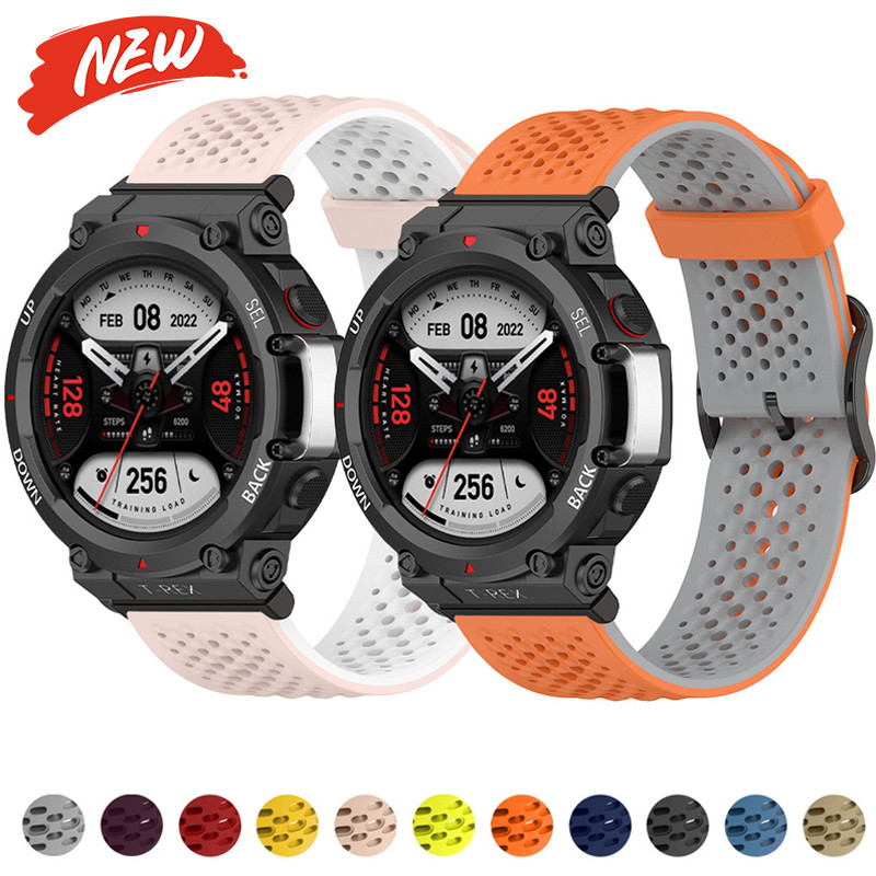 Dây đeo silicon cho phụ kiện dây đeo đồng hồ Huami Amazfit T-REX 3 / T-REX 2 / T-Rex / T-REX Ultra