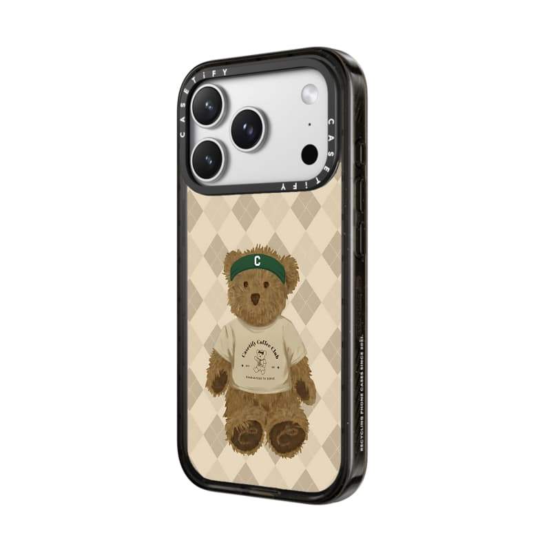 CASECASE X Sip & Serve Bear Case Black / Sky Blue / Pink Fizz Candy Collection Color Clear Hard Hard Magnet Impact Case cho Apple IPhone 13 14 15 16 17Pro Max Plus Có Hộp