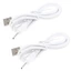CP19 - Dây sạc USB LACO cho máy rửa mặt chân kim, dài 0.5 mét, màu trắng máy rửa mặt cáp