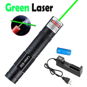 Bút chiếu laser cầm tay màu xanh lục chuyên nghiệp 5mW 532nm laser