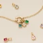 Đầy Màu Sắc 12 Birthstone Mặt Dây Chuyền Tự Làm Phụ Kiện Vòng Cổ Nữ Mười Hai Birthstone Vuông Nhiều Màu Sắc Zircon Mặt Dây Chuyền