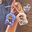 Móc khóa bóng đá CODECOVED, Áo đấu cặp đôi theo chủ đề thể thao Giảm căng thẳng Đồ chơi đầu ngón tay, Túi mặt dây chuyền Quạt bóng đá Silicone Cầu thủ bóng đá Móc khóa quyến rũ cho