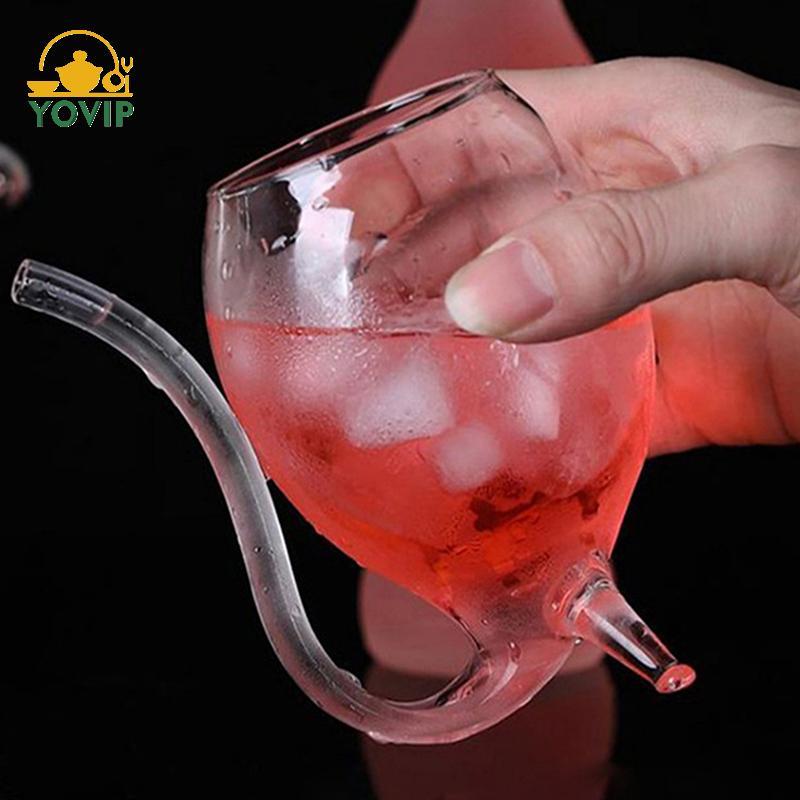 YOVIP Whisky Thủy Tinh Chịu Nhiệt Suing Juice Sữa Uống Ống Hút Cốc Sáng Tạo Kính Cao Cấp Cốc Thủy Tinh VN