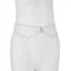 Dây thắt lưng NICOLOO Boho, Mặt dây chuyền thả nước Dây thắt lưng bụng hai lớp, Dây đeo thắt lưng kiểu Goth Vàng bạc Màu bạc lấp lánh Zircon Mùa hè