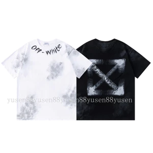 Áo thun cổ tròn tay ngắn chất liệu cotton nguyên chất, in chữ rõ nét, phong cách mới