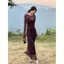 Đầm nữ cao cấp phong cách thời thượng, slim-fit dài tay, thích hợp mix match