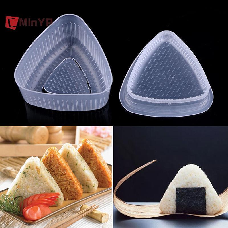 CMinYP 1 Bộ Cơm Bóng Bento Máy Làm Báo Chí Khuôn Tam Giác Dạng Khuôn Sushi Làm Vinh Quang