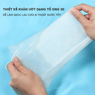 Thùng 10 Gói Khăn ướt Lau bếp đa năng 1 gói 80 miếng Siêu tiết kiệm, Lau cực sạch