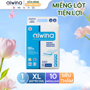 Miếng lót vệ sinh tiện lợi Aiwina size XL (60 x 90 cm) - 10 miếng
