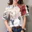 Thời Trang Nữ In Hoa Áo Thun Nữ Tay Ngắn Mùa Hè Tee Top Mềm Mại Thoáng Khí Dễ Thương