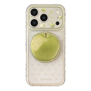 [Sheren] Vỏ điện thoại chấm bi trong suốt Apple màu xanh lá cây Thích hợp cho i17 16 15 14 13 12 11 pro max Vỏ bảo vệ chống sốc