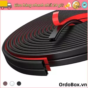 Dải niêm phong cửa ORDOBOX 6m, Dải thời tiết cao su hình chữ D, Loại trừ dự thảo chống gió cách âm tự dính Hộ gia đình