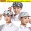 Mũ đầu bếp ESSENCEH, Dịch vụ thực phẩm Cotton Mũ làm việc chống bụi, Phụ kiện in vải kèm tóc Nấu ăn Mũ vệ sinh Nhà hàng khách sạn