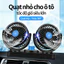 360º xoay tròn Hai quạt, tốc độ gió siêu lớn, , quạt nhỏ cho ô tô ，phù hợp cho ô tô và xe tải USB 5V/12V/24V.