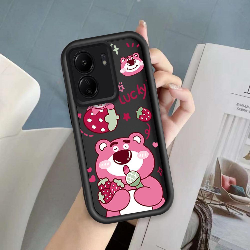 Ốp Lưng Cho Redmi 13C / POCO C65 Phim Hoạt Hình Silicon Bé Gái Vỏ Điện Thoại Mềm TPU Câu Chuyện Đồ Chơi Lotso Angel Eye Ốp Lưng Chống Sốc