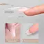TRTR Sandwich Dual Nail Forms 60 chiếc 15Size Qui Extensions-Dual Forms Hình chữ T Ellipse Làm móng tay Hình dạng khuôn trên Khuôn đáy 3D VN