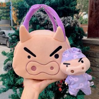 Crayon Shin-Chan Túi Xách Đa Phong Cách Hoạt Hình Hàng Hóa Phong Cách Mới Sang Trọng Mỹ Phẩm Dễ Thương Lưu Trữ Điện Thoại Di Động Túi Nhỏ