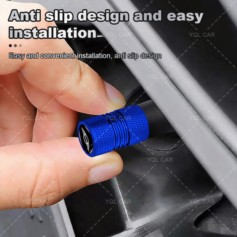 4 Nhiều Màu Sắc Hợp Kim Lốp Xe Ô Tô Chống Bụi Nắp Ren Logo Ô Tô Van Nắp Cho Mini Cooper One S R50 R53 R56 R60 F55 F56 R57