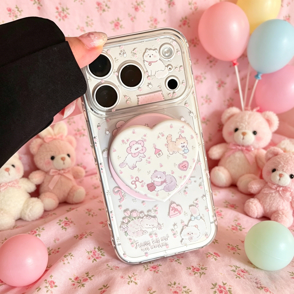 【Giao hàng nhanh】Ốp Điện Thoại Từ Tính Mèo Con Dễ Thương Cho iPhone17ProMax 16 15 14 ốp lưng iphone