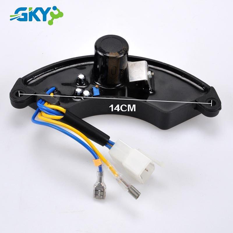 GKY 5-8KW Máy phát điện lưỡi liềm một pha AVR Bộ điều chỉnh điện áp tự động Bộ chỉnh lưu Bộ phận máy phát điện xăng GKY