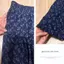 Retro Mori Style Hoa lưng cao ôm hơn Váy bánh dài màu tím Váy dài
