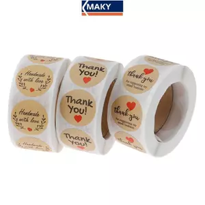 MAKY 500 Chiếc Thank You Stiers Seal Nhãn Giấy Tròn Nhãn stier Trang Trí VN