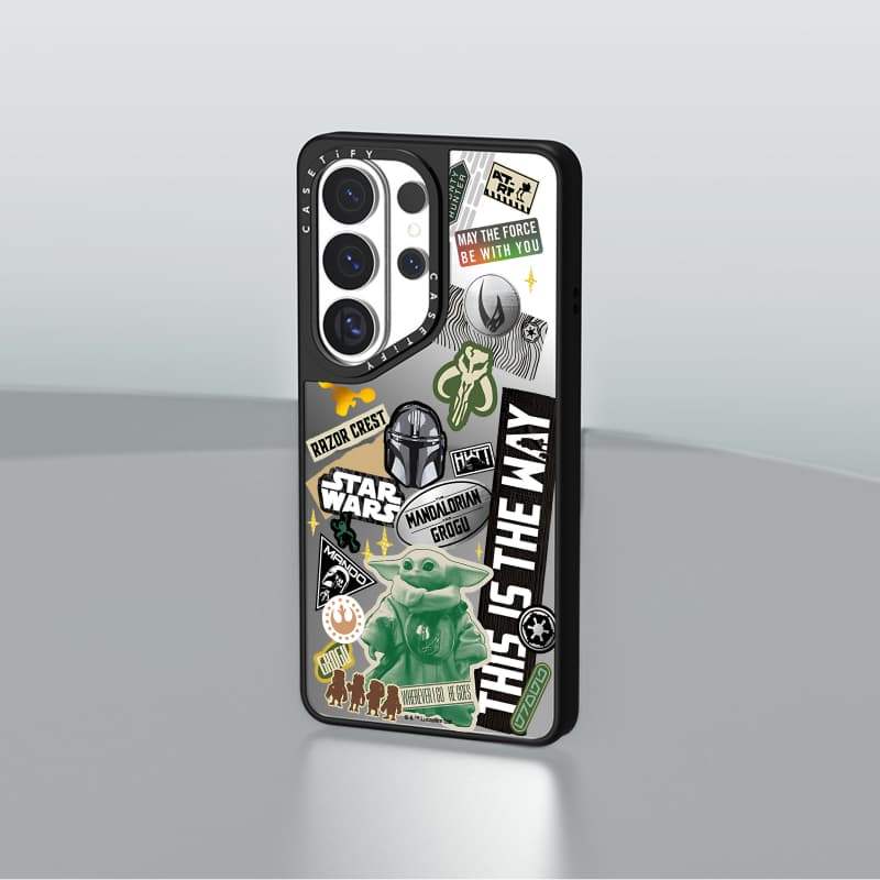 CASECASE X Star Wars Dán Samsung S Series Case Matte Black & Sliver Mirror Vỏ hút từ tính Samsung Galaxy S26 Ultra S25 S24 S23 Ultra Plus Mặt sau cứng có hộp