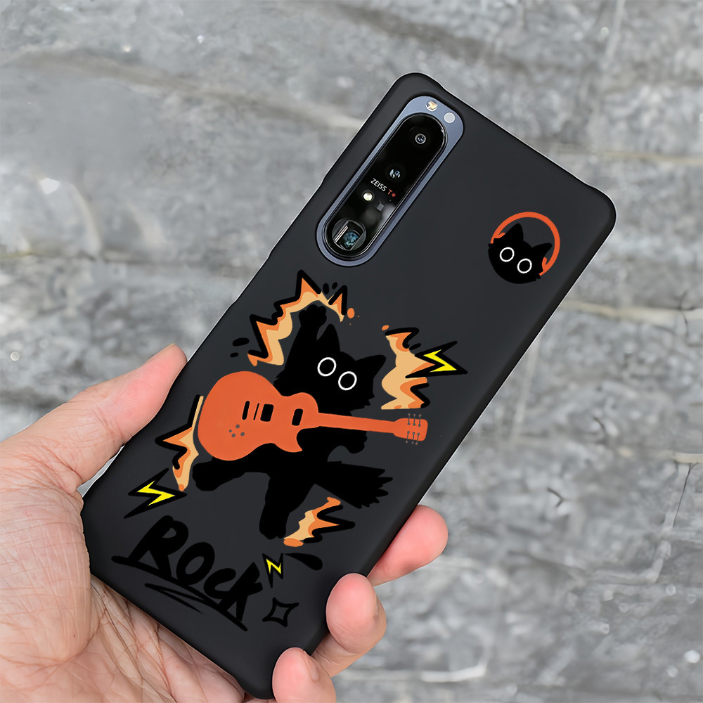 ROCK Cat Vỏ điện thoại Sony Xperia 1 II/III/IV/V, Xperia 5 II/III, Xperia 10 II/III/V, mỏng cứng, half-wrap, micro matte