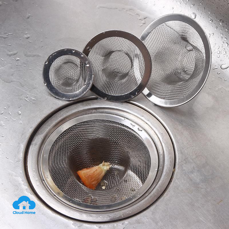 🌤️COD🌤️Dụng cụ lọc rác bồn rửa chén inox loại đẹp Ống Thoát Nước Nhà Bếp 5/7/9cm
