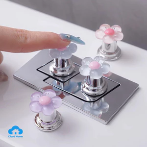 🌤️COD🌤️Nút Nhà Vệ Sinh Hoa Nút Ấn Bồn Cầu, Nút Nhấn Xả Bồn Cầu nhiều màu đẹp mắt, sáng tạo