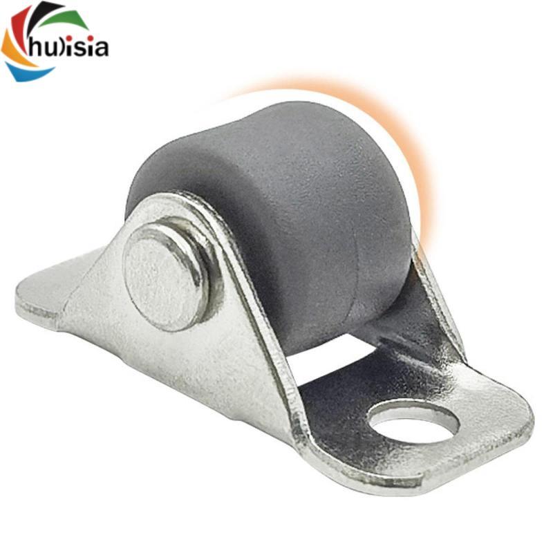 4 Mini Cố Định Caster Im Lặng Chống Mài Mòn Cao Cấp Trượt Ròng Rọc Bánh Xe Nhỏ Castor Cho Bàn Làm Việc Sàn Gỗ Cứng Kệ