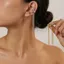 Vòng đeo tai hình chữ C FUJIOU, Kẹp tai hình chữ C vàng 18K bằng thép không gỉ, Bông tai dày màu vàng Punk không xỏ khuyên