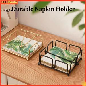 Linh hồn| Giá đỡ khăn ăn thanh áp suất hình chữ V Giá đỡ khăn ăn bằng sắt Giá đỡ khăn ăn cho bàn – Cánh tay có trọng lượng phẳng Giấy vuông Hộp đựng khăn ăn Cocktail cho nhà bếp