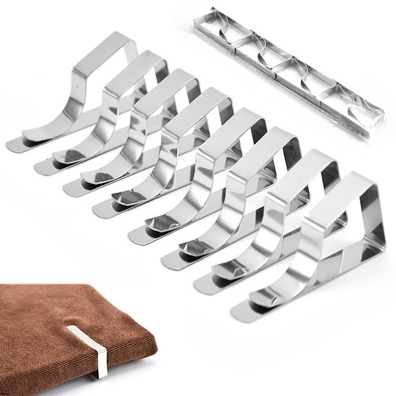 CANAMEK Thép Không Gỉ Bàn Kẹp Vải Khăn Trải Bàn Kẹp Giá Đỡ Cho Tiệc Cưới CSF