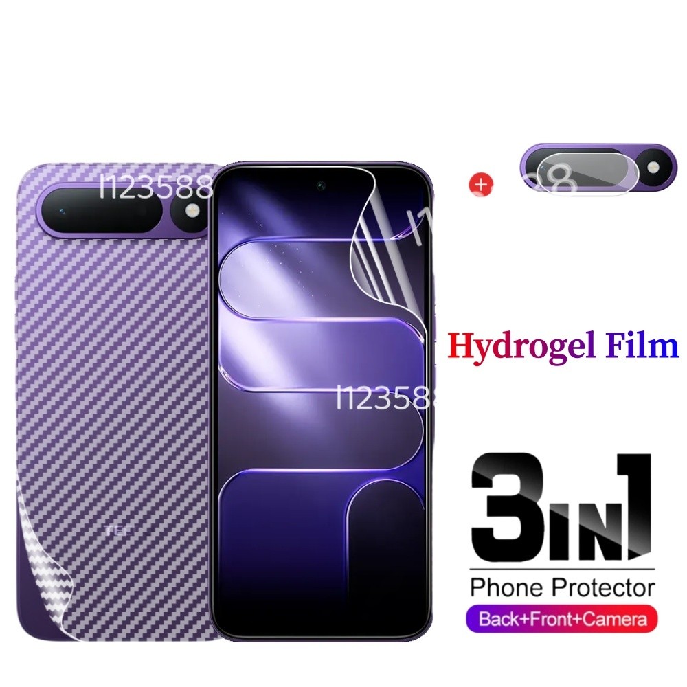 Dành Cho Tecno Spark50 5G 2026 Phim Hydrogel 3 Trong 1 Cho Tecno Spark 50 Spark50 5G 4G Mặt Trước Chống Peep Bảo Vệ Màn Hình Mặt Sau Bảo Vệ Camera Bảo Vệ Ống Kính Mềm Trong Suốt Mỏng