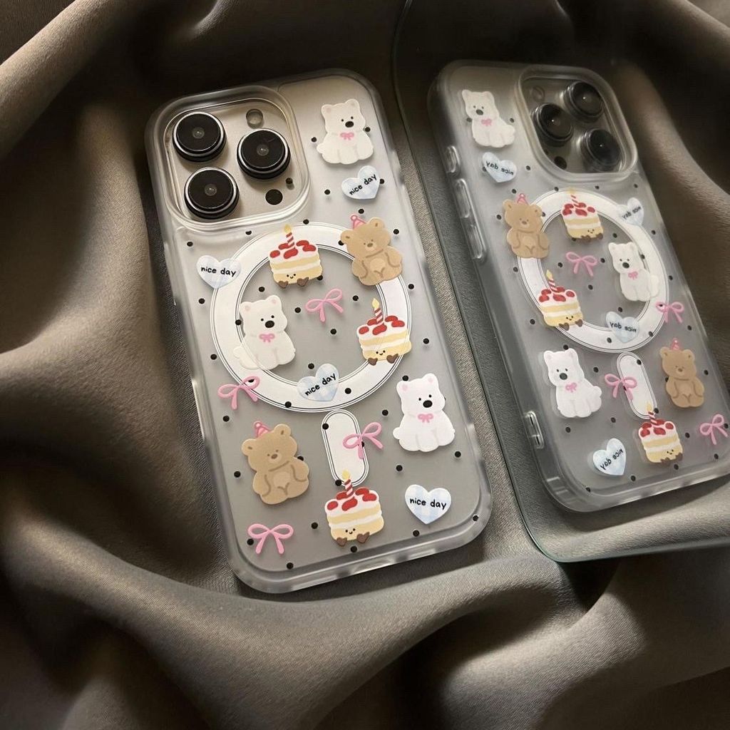 Wave Point Magnetic Sucking Case Đối với iPhone 16promax17 Trường hợp 151413 Đơn giản