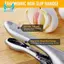 Máy ép tỏi và máy thái lát bằng thép không gỉ 2 trong 1, Máy xay và máy nghiền tỏi chức năng kép, Máy ép tỏi cầm tay