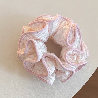 Hululu / Dây buộc tóc scrunchy hồng xanh, nhẹ nhàng, phụ kiện tóc phong cách mới