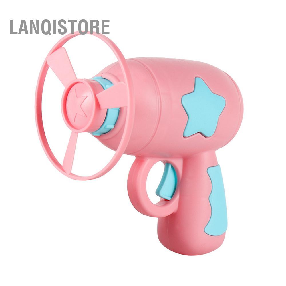 lanqistore Đĩa bay con quay hồi chuyển 2 trong 1 Súng phóng đĩa Đồ chơi Bộ đồ chơi tương tác cho trẻ em (7 chiếc)