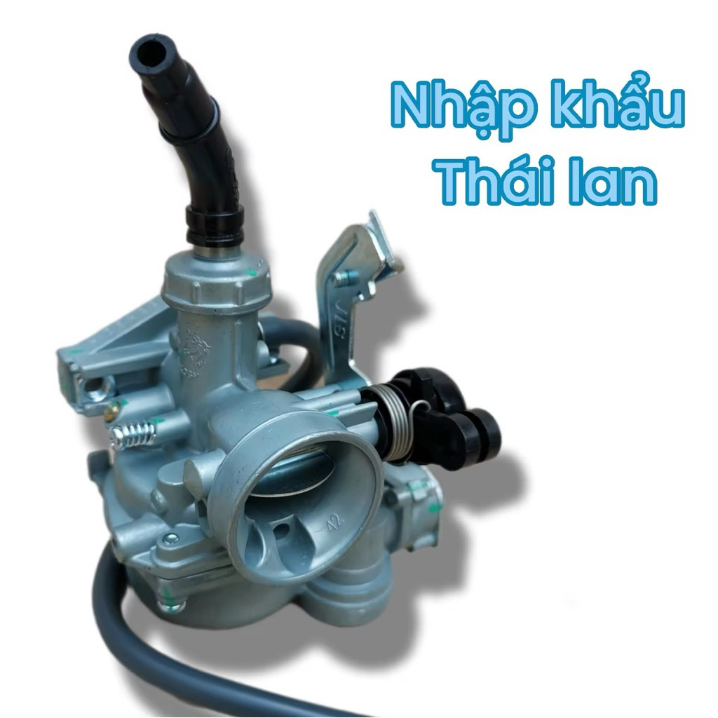 Chế hòa khí 100cc nhập khẩu Thái lan siêu tiết kiệm xăng - bình xăng con lắp dream wave