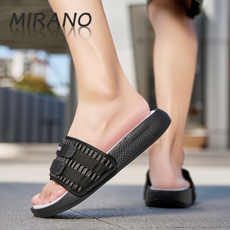 Mirano Dép cao su EVA thoáng khí cho nam  Dép phẳng mùa hè chống trượt