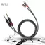 apill ZJchao sang 1/4 Bộ chuyển đổi Dây kết nối âm thanh 1,5M Âm thanh nổi 6,35mm C A Phono Chèn Dây cáp có phích cắm mạ vàng cho micrô Bộ khuếch đại trộn mic