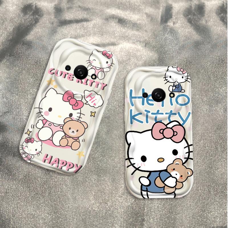 Thích hợp cho Redmi A3 / POCO C61 4G 3D Girls Soft TPU Kitty Rilakkuma Vỏ điện thoại chống sốc