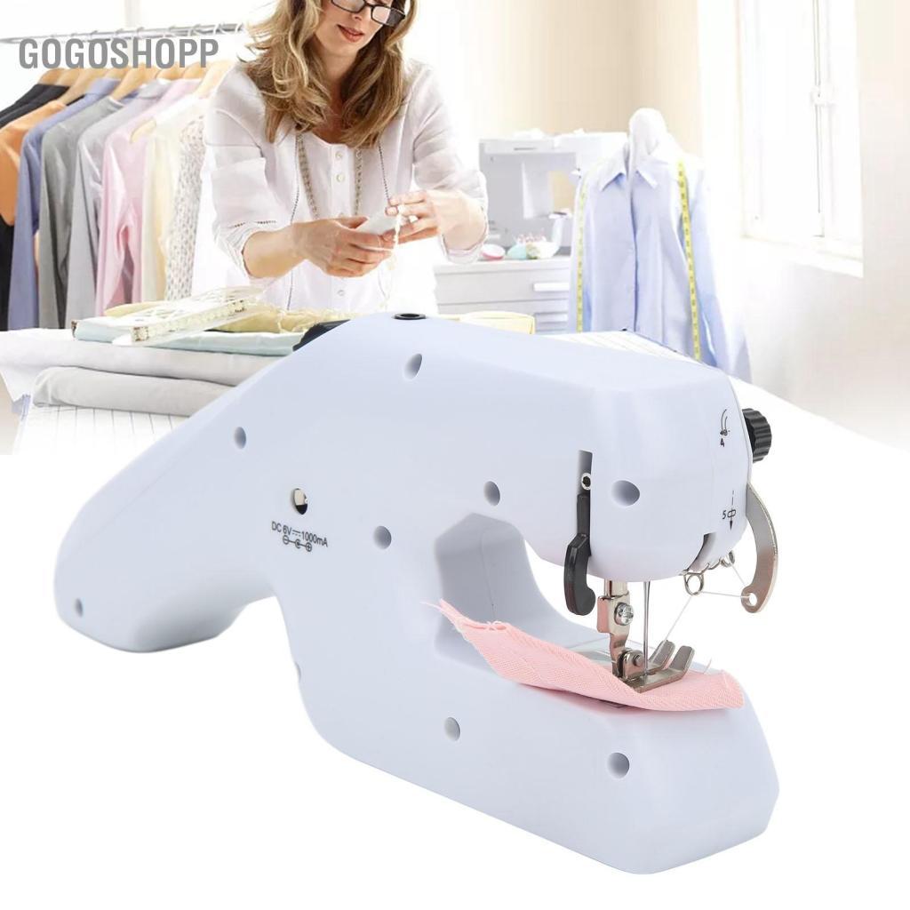 Gogoshopp Máy may mini chạy điện cầm tay gogoshopp HEEPDD Thiết kế đường kép với kéo Cuộn chỉ để sửa nhanh các dự án DIY cho người mới bắt đầu