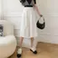 Quần ống rộng Drape Quần crop nữ mùa hè 2026 Phiên bản Hàn Quốc Phong cách mới chữ a eo cao Culottes Slimer Look dáng rộng Quần thường ngày