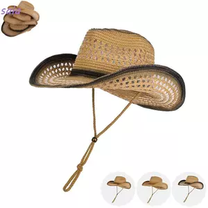 Mũ đi biển SAIA, Mũ rơm vành rộng rỗng, Mũ chống nắng Bohemian Mũ ngư dân mùa hè